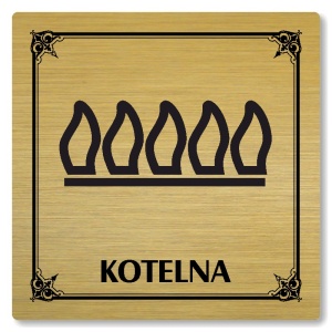 Kotelna, 100x100mm, zlatá, Nebraska